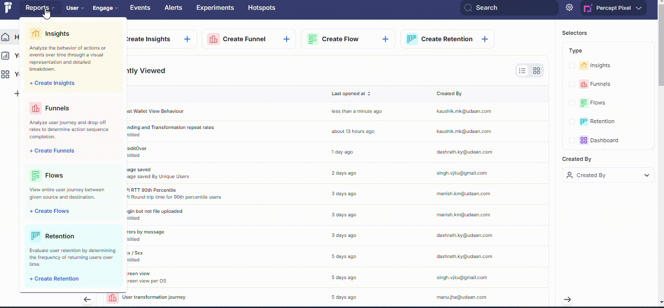 Flows Feature