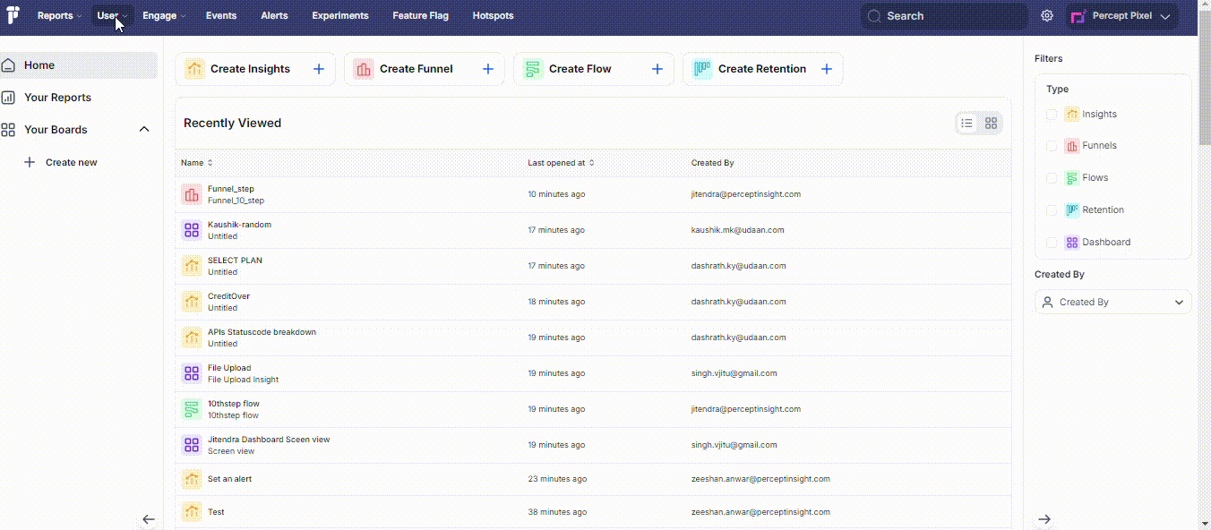 Profile Feature